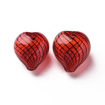 Transparent Handmade Blown Glass Globe Beads X-GLAA-T012-42-1