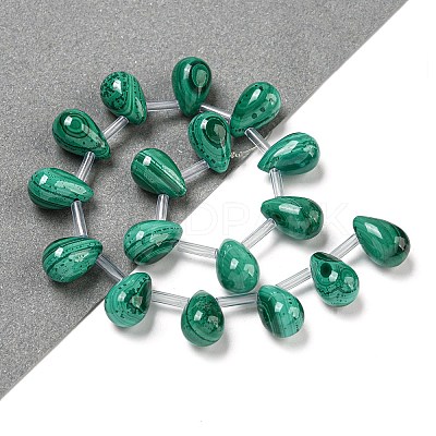 Natural Malachlite Beads Strands G-Q185-A01-02-1