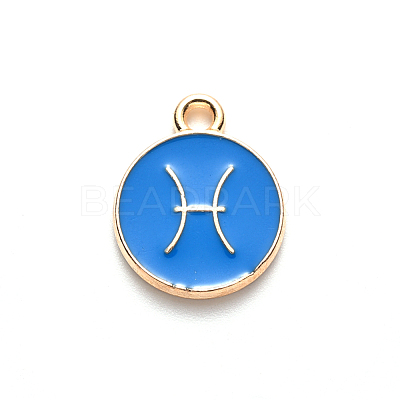 Alloy Enamel Pendants X-ENAM-S124-01A-02H-1
