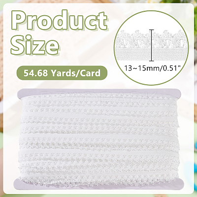 50M Polyester Stretch Lace Ribbon OCOR-HY0001-54C-1