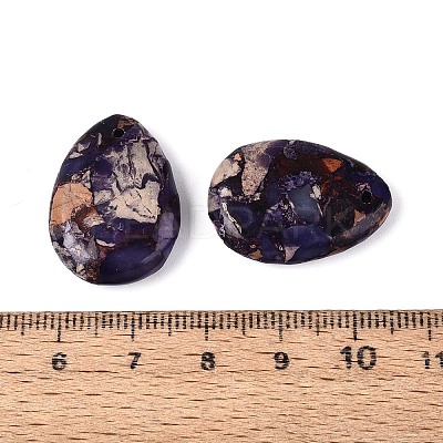 Dyed Natural Imperial Jasper Pendants G-Q601-08A-1