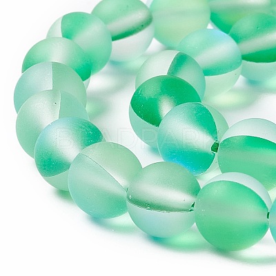Synthetic Moonstone Beads Strands G-E573-01B-17-1