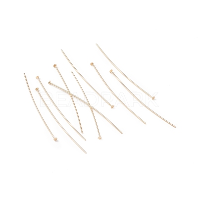 Brass Flat Head Pins KK-WH0058-03D-G02-1