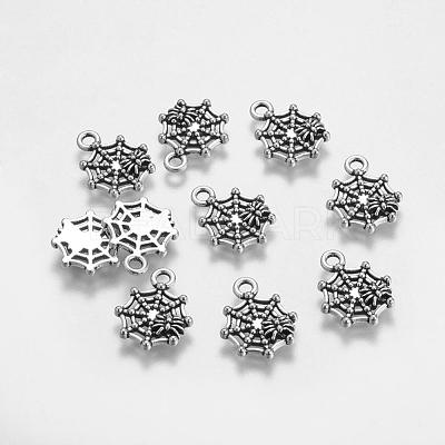 Halloween Jewelry Tibetan Style Alloy Pendants X-TIBEP-60606-AS-LF-1