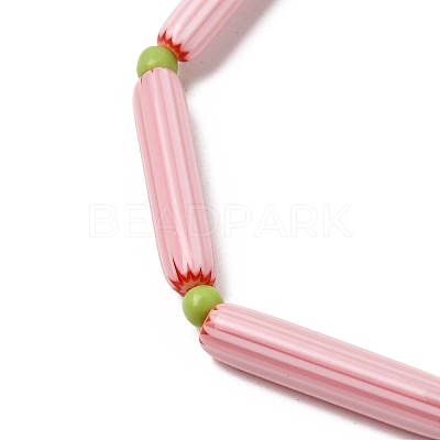 Handmade Lampwork Chevron Beads LAMP-Z019-01-10-1
