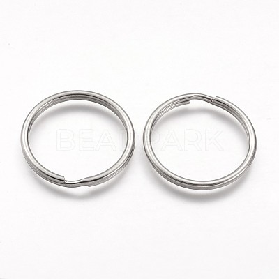 Tarnish Resistant 304 Stainless Steel Split Key Rings STAS-F041-33-1
