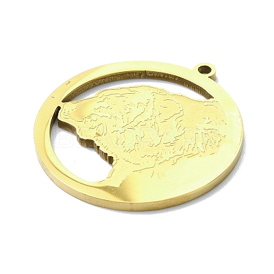 201 Stainless Steel Pendants STAS-R118-04G-1