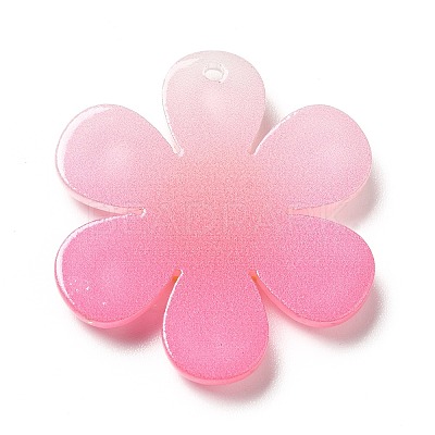 Gradient Color Transparent Acrylic Pendants OACR-H004-01A-1