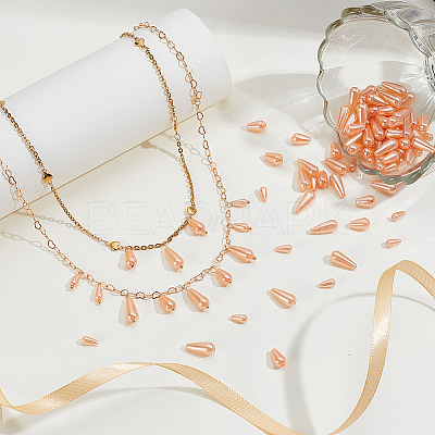 120Pcs 3 Styles ABS Plastic Imitation Pearl Beads FIND-GA0006-90-1