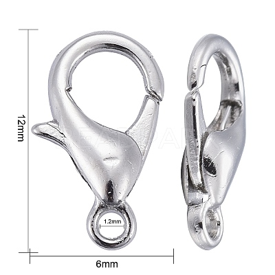 Zinc Alloy Lobster Claw Clasps LS-X-E102-1