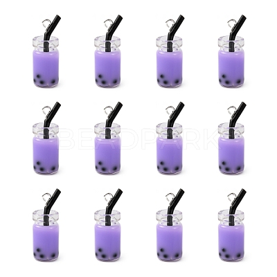 Glass Bottle Pendants X-CRES-N017-03E-1