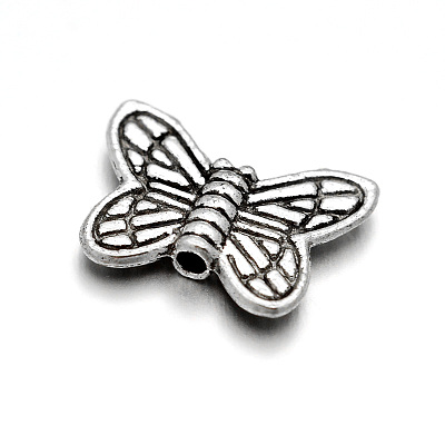 Vintage Alloy Butterfly Beads X-KK-M112-14AS-1