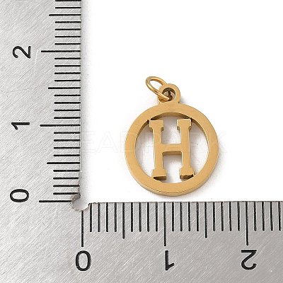 304 Stainless Steel Charms
with Jump Ring STAS-R001-02G-H-1