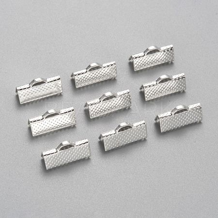 Iron Ribbon Crimp Ends E183-S-1
