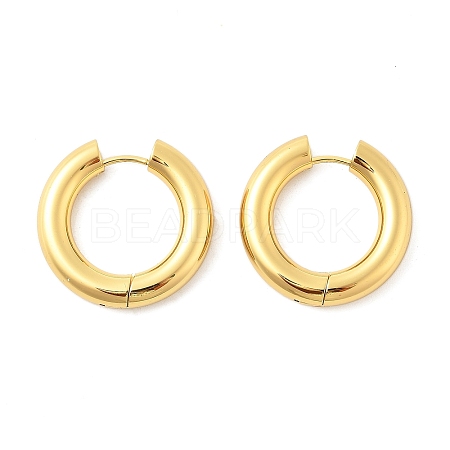 202 Stainless Steel Huggie Hoop Earrings EJEW-O087-08I-G-1