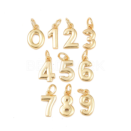 Brass Charms KK-G544-10G-1