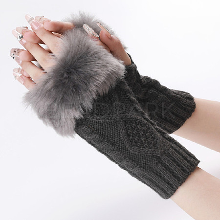 Polyacrylonitrile Fiber Yarn Knitting Fingerless Gloves COHT-PW0001-15I-1
