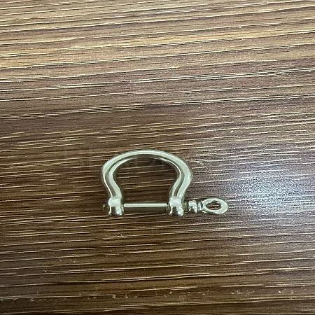 Brass D-Ring Anchor Shackle Clasps KK-WH0020-02-1-1