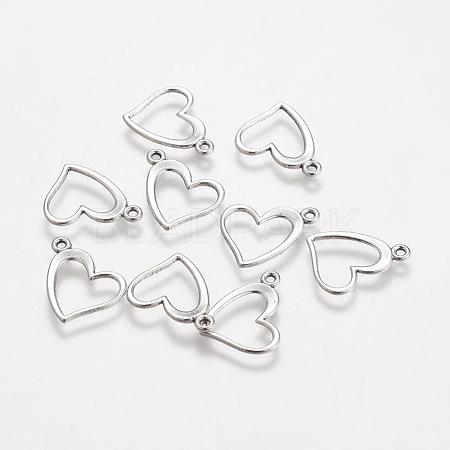 Tibetan Style Alloy Charms TIBEP-22390-AS-LF-1