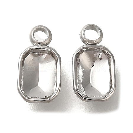 304 Stainless Steel Pendant Cabochon Settings STAS-I310-26P-1