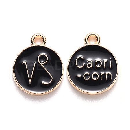 Alloy Enamel Pendants ENAM-S124-01B-08E-1