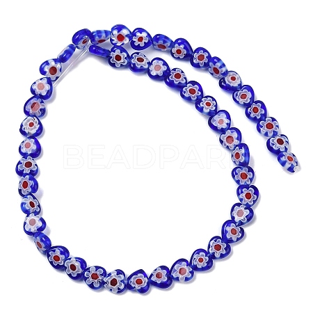 Handmade Millefiori Lampwork Beads Strands LAMP-G166-15A-1