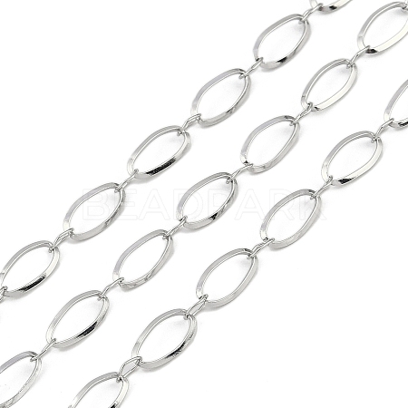 Non-Tarnish 304 Stainless Steel Link Chains CHS-A013-09P-1
