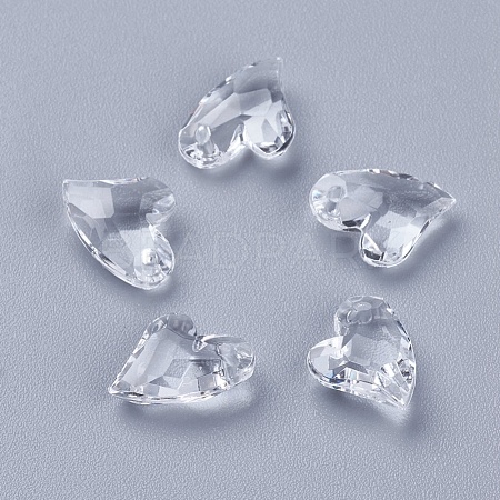 Transparent Acrylic Charms X-MACR-G055-11mm-02X-1