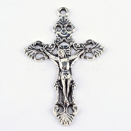 Tibetan Style Alloy Pendants TIBEP-S298-011AS-FF-1