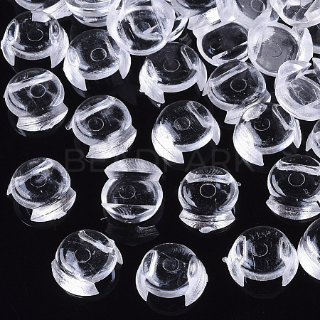 Transparent AS Plastic Base Buckle Hair Findings FIND-T064-008A-1