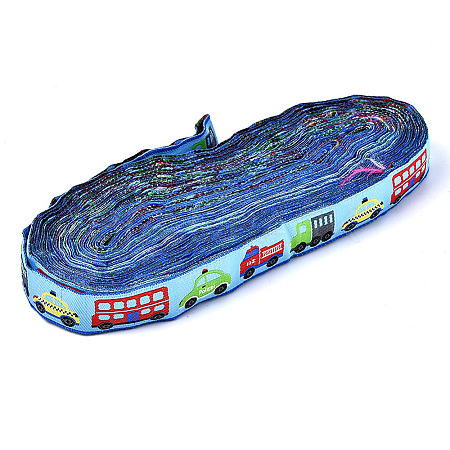 Embroidered Polyester Jacquard Ribbon SRIB-K008-B03-1
