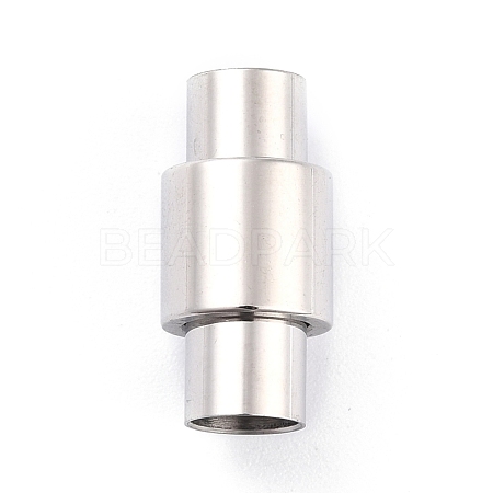 Tarnish Resistant 304 Stainless Steel Magnetic Clasps with Glue-in Ends STAS-F276-04P-1