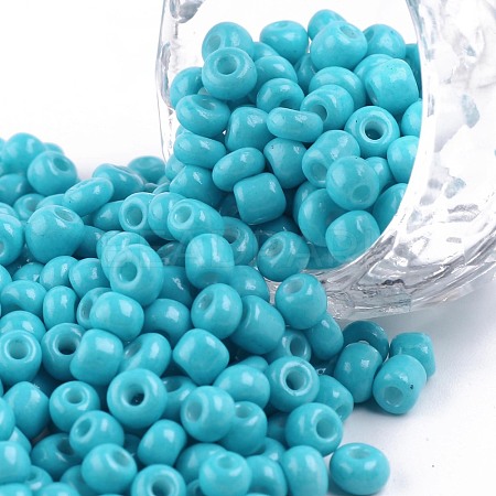 Baking Paint Glass Seed Beads SEED-US0003-4mm-K10-1