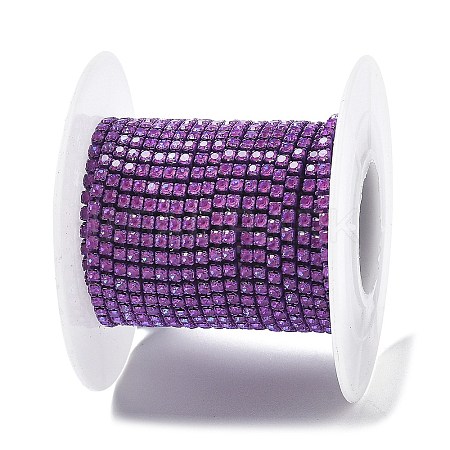 Iron Rhinestone Glass Cup Chain CH-U001-01N-1