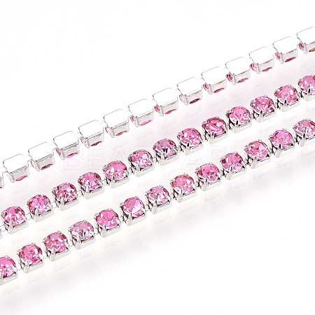 Iron Rhinestone Cup Chains CH-T006-02A-01-1