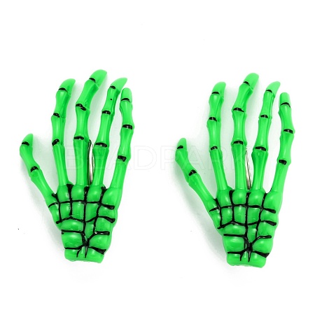 Halloween Skeleton Hands Bone Hair Clips PHAR-H063-A05-1