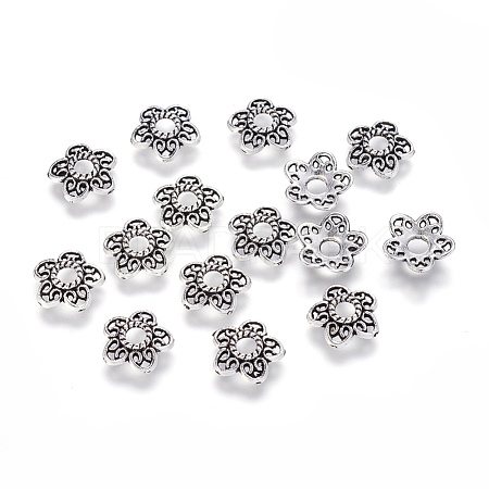 Tibetan Style Alloy Bead Caps LF10597Y-1