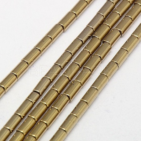 Electroplate Non-magnetic Synthetic Hematite Beads Strands G-J162-A-01-1
