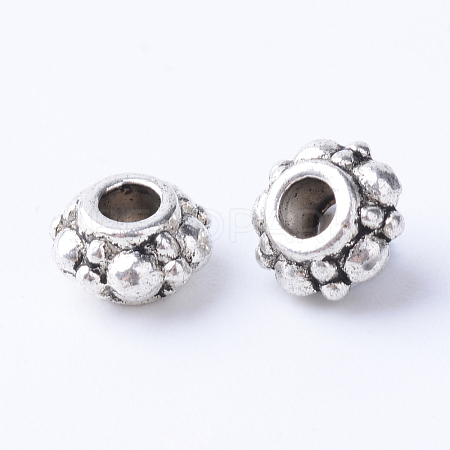 Tibetan Style Alloy Spacer Beads TIBE-Q063-56AS-RS-1