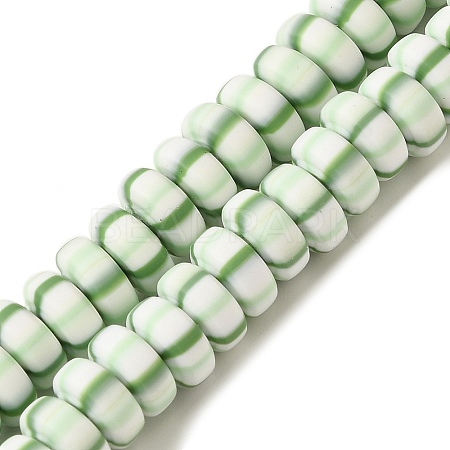 Polymer Clay Beads Strands CLAY-H006-02M-1
