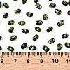 Picasso Spray Painted Glass Seed Beads SEED-T006-04-18-4