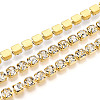 Brass Rhinestone Strass Chains CHC-T001-SS28-01G-1
