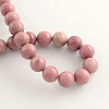 Natural Rhodonite Beads Strands G-R257-6mm-2