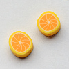Handmade Polymer Clay Lemon Beads X-CLAY-Q170-12-2