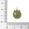Animal Theme Brass Enamel Pendants KK-CBAE20A-02D-G-3