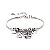 Alloy Beaded Bracelets PW-WG3770E-07-1