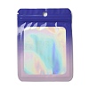 Rectangle Glitter Holographic PVC Resealable Packaging Bags ABAG-P011-01E-03-1