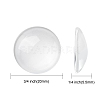 Transparent Glass Cabochons X-GGLA-R026-20mm-2
