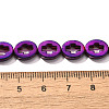 Electroplated Synthetic Non-magnetic Hematite Beads Strands G-L613-Z01-02C-4