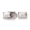 Tarnish Resistant 201 Stainless Steel Watch Band Clasps STAS-P221-22A-P-5